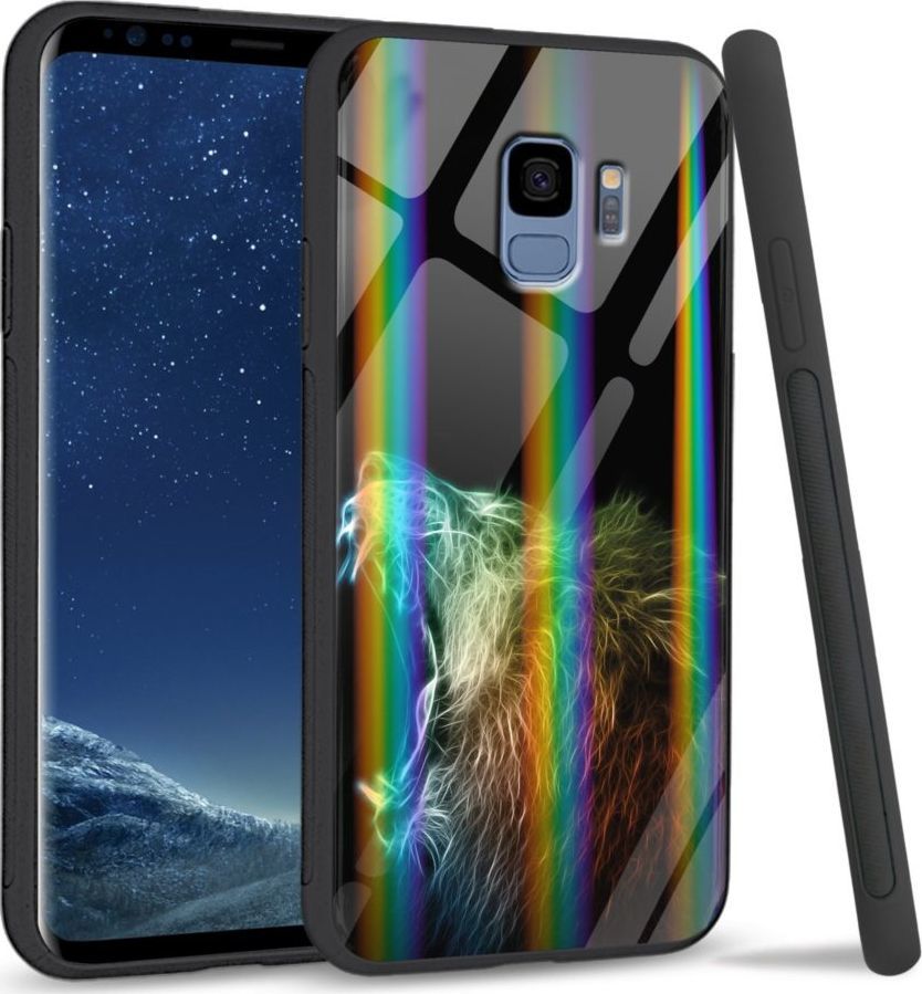 Mojworld Etui na Samsung S9 - Rainbow Series - Roaring Lion 1