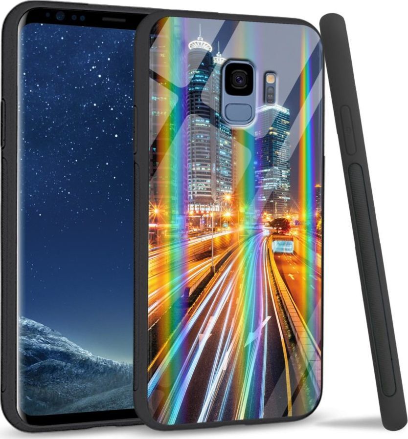 Mojworld Etui na Samsung S9 - Rainbow Series - Night City 1