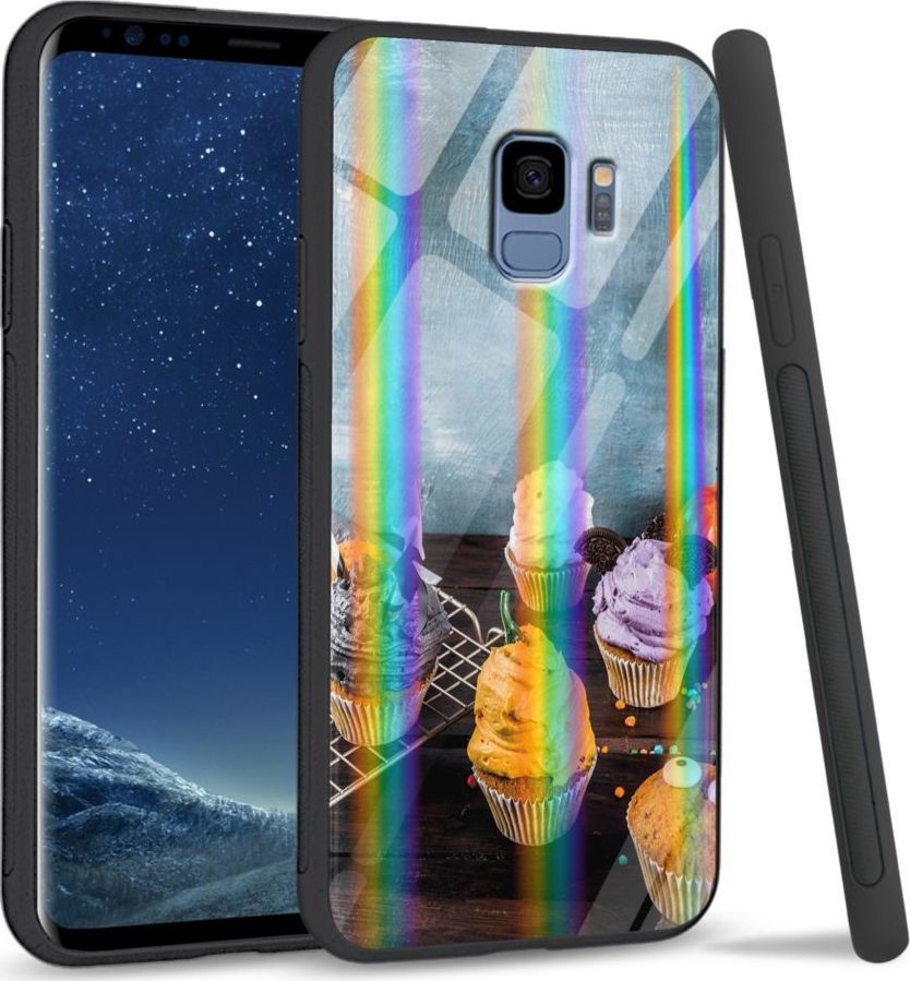 Mojworld Etui na Samsung S9 - Rainbow Series - Icecream cupcakes 1