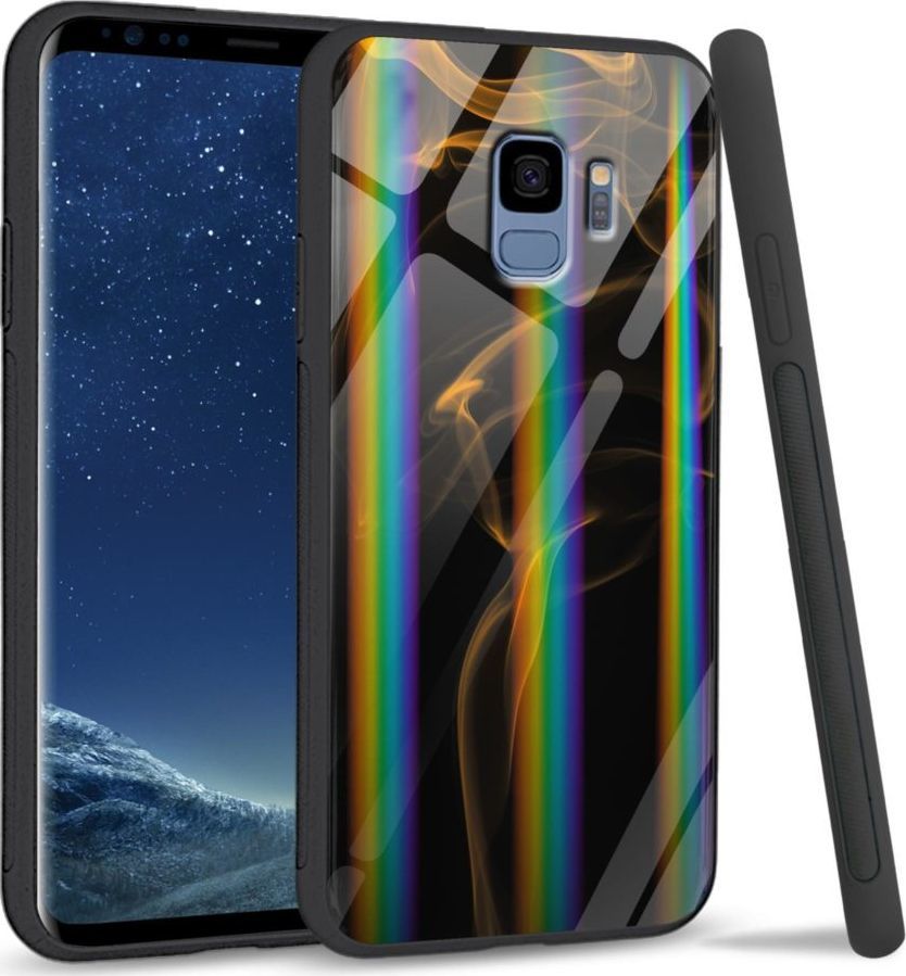 Mojworld Etui na Samsung S9 - Rainbow Series - Orange smoke 1