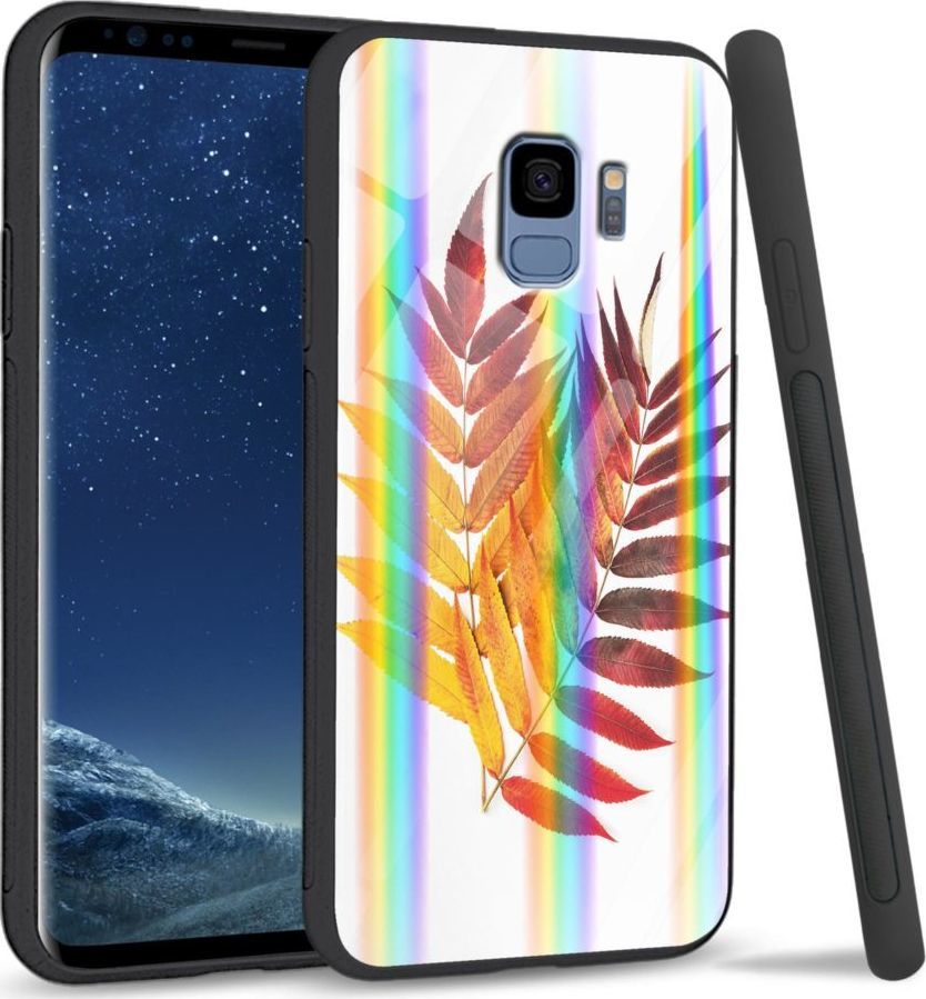 Mojworld Etui na Samsung S9 - Rainbow Series - Reddish yellow leaves 1