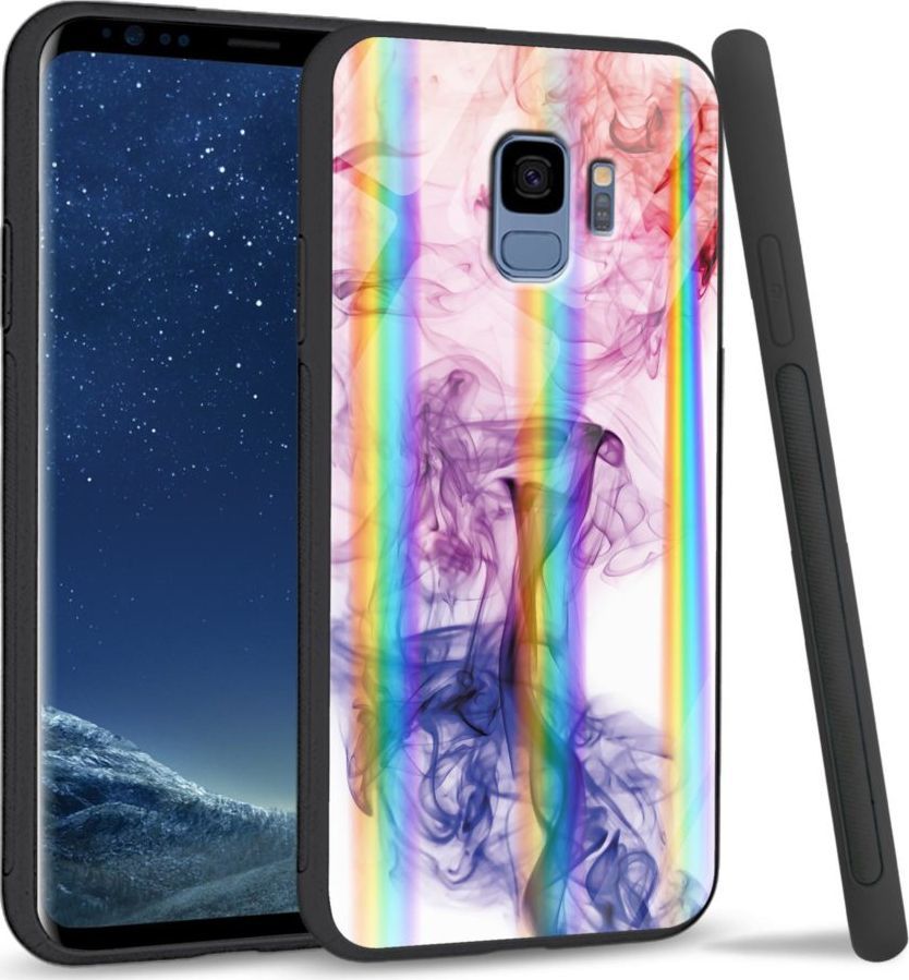 Mojworld Etui na Samsung S9 - Rainbow Series - Smoke abstract 1