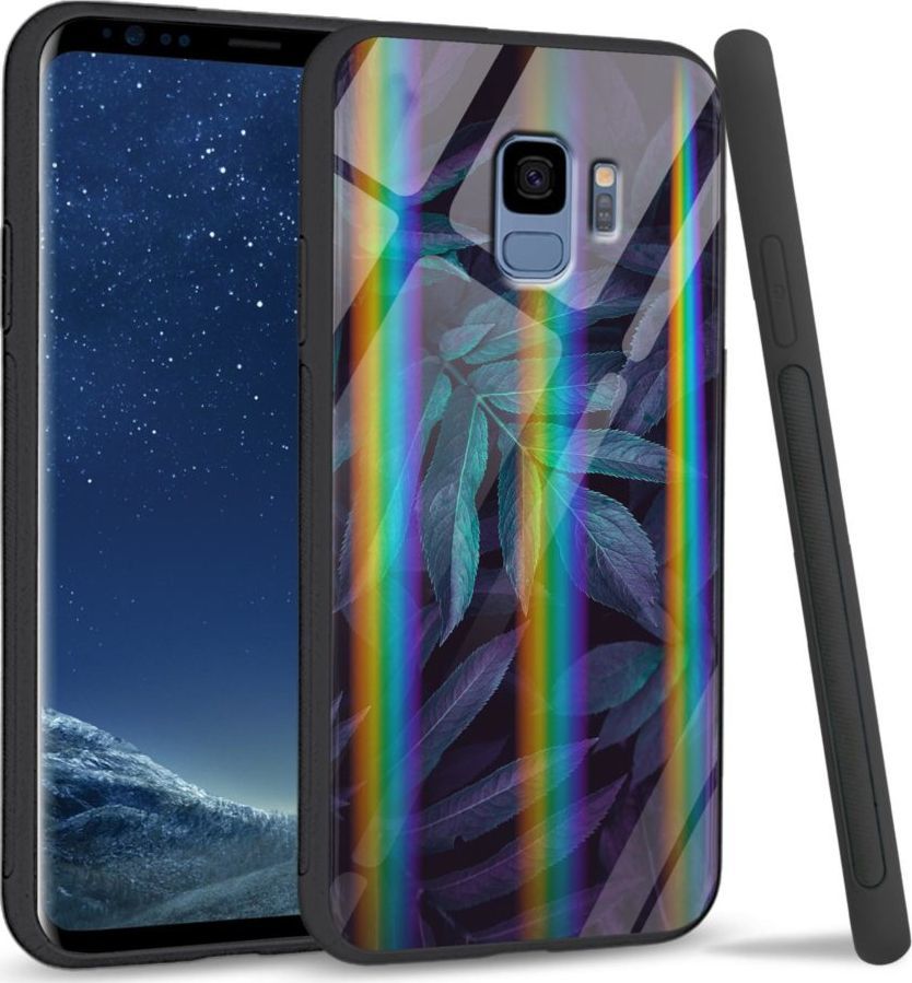 Mojworld Etui na Samsung S9 - Rainbow Series - Night leaves 1