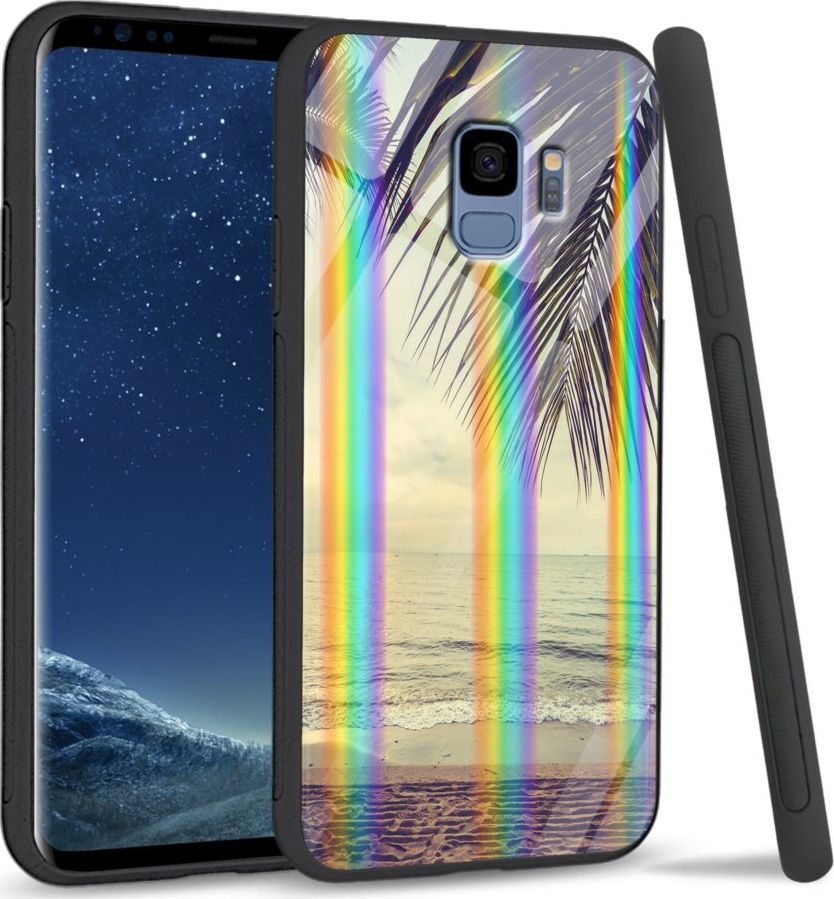 Mojworld Etui na Samsung S9 - Rainbow Series - Beach side 1