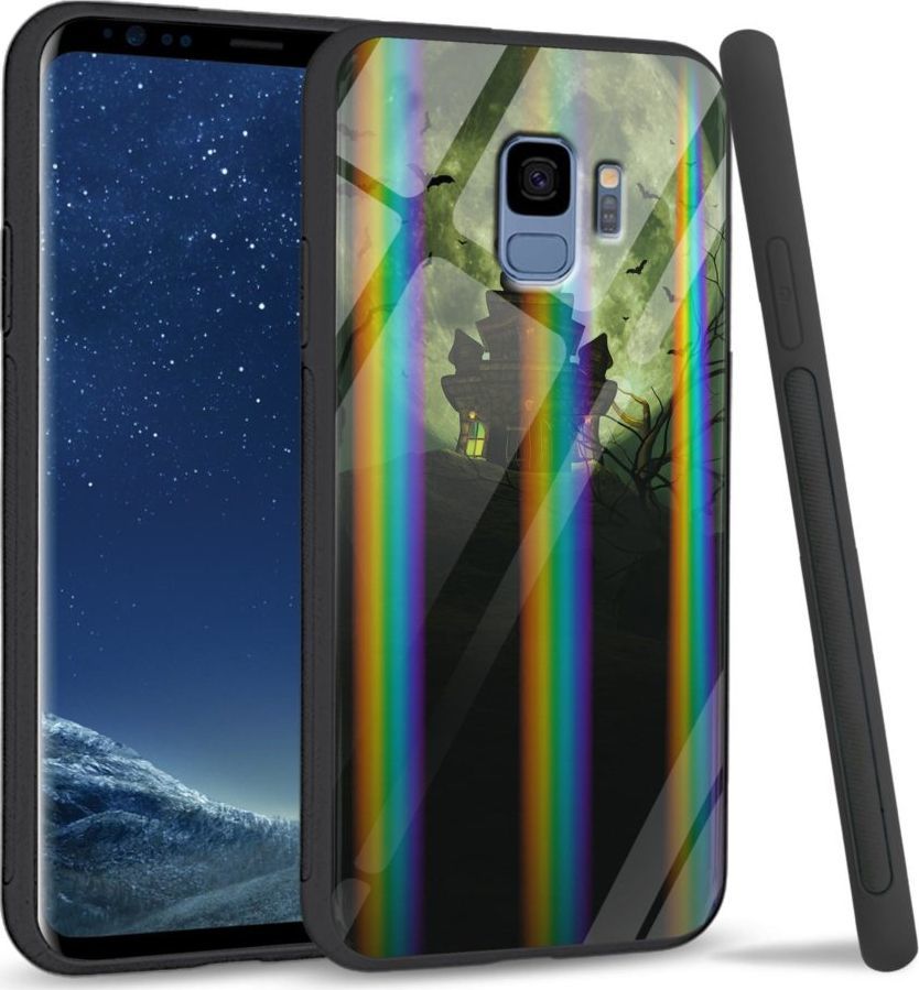 Mojworld Etui na Samsung S9 - Rainbow Series - Spooky castle 1