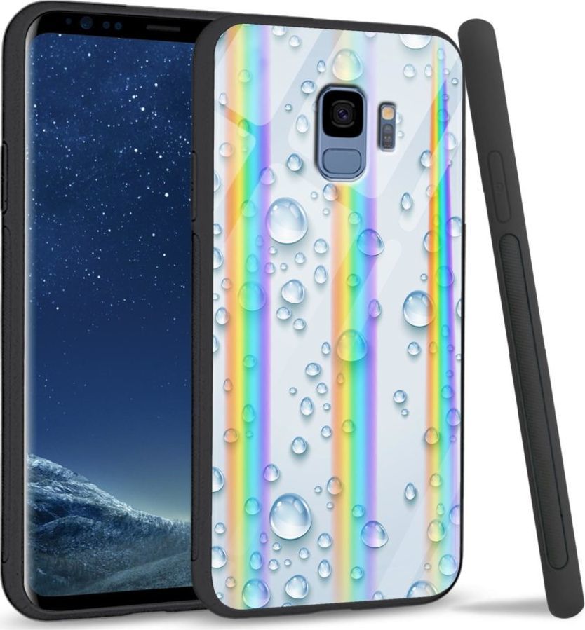 Mojworld Etui na Samsung S9 - Rainbow Series - Droplets 1