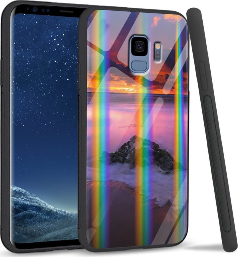 Mojworld Etui na Samsung S9 - Rainbow Series - Sunset beach 1