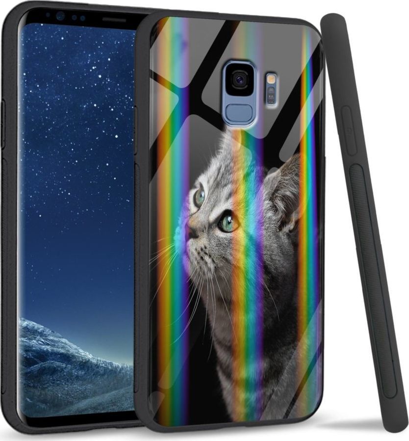 Mojworld Etui na Samsung S9 - Rainbow Series - My kitty friend 1