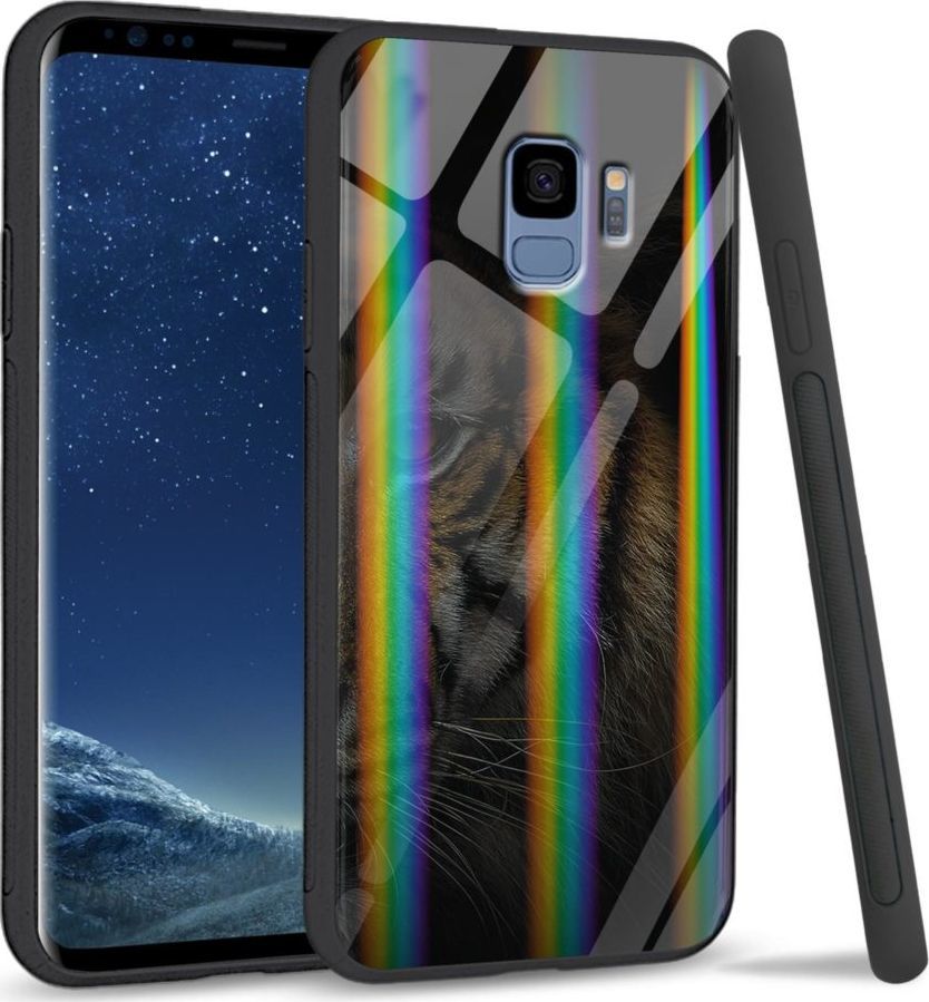 Mojworld Etui na Samsung S9 - Rainbow Series - Tiger shadow 1