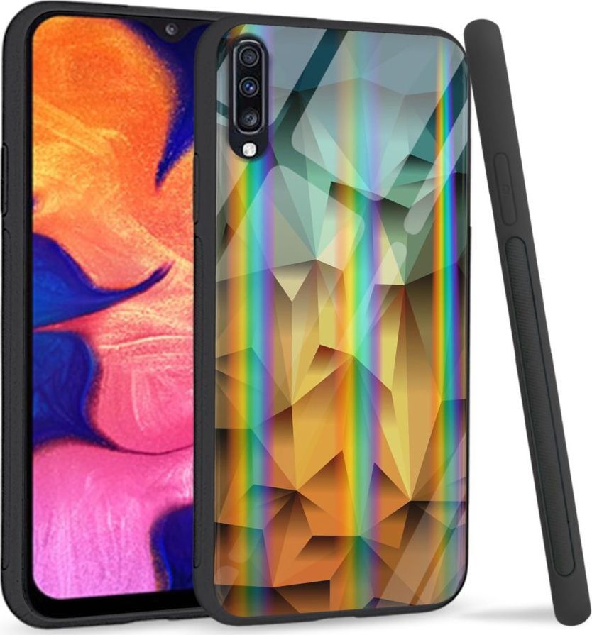 Mojworld Etui na Samsung A70 - Rainbow Series - Polygonal 1