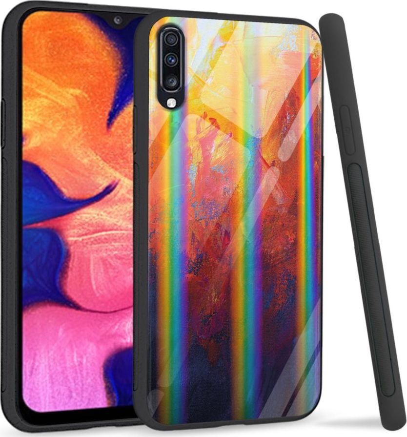 Mojworld Etui na Samsung A70 - Rainbow Series - Pastel Painting 1