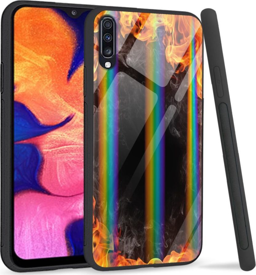Mojworld Etui na Samsung A70 - Rainbow Series - Hot Fire 1