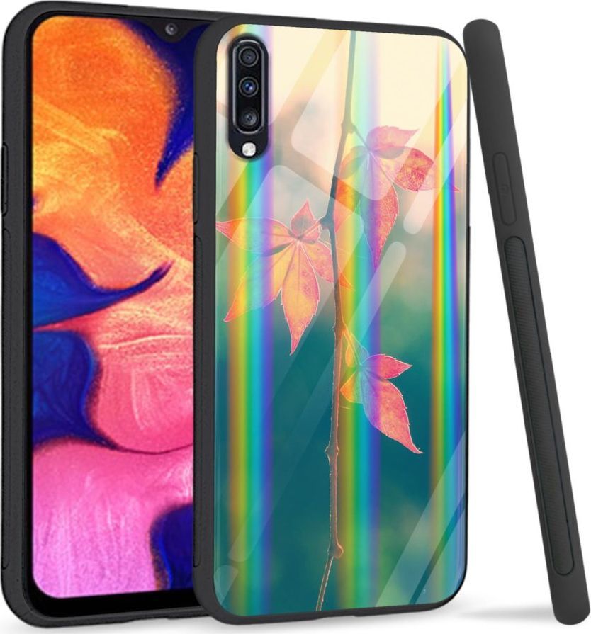 Mojworld Etui na Samsung A70 - Rainbow Series - Autumn Leaves 1
