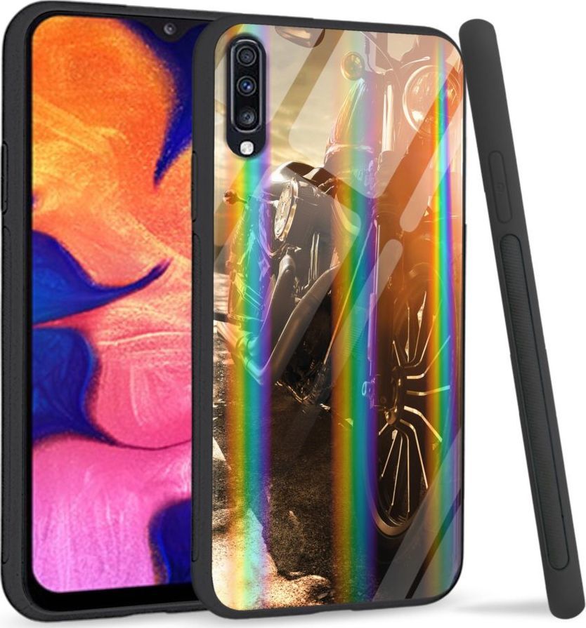 Mojworld Etui na Samsung A70 - Rainbow Series - Harley Davidson 1