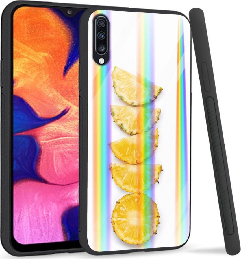 Mojworld Etui na Samsung A70 - Rainbow Series - Pineapple pieces 1