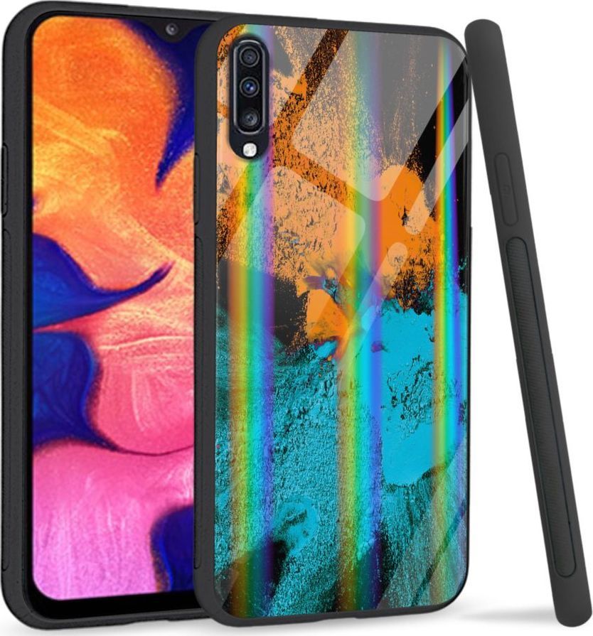 Mojworld Etui na Samsung A70 - Rainbow Series - Color Mix 1