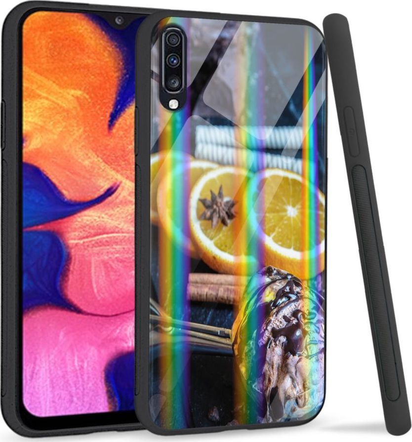 Mojworld Etui na Samsung A70 - Rainbow Series - Choco lemon 1