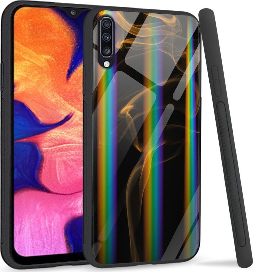 Mojworld Etui na Samsung A70 - Rainbow Series - Orange smoke 1