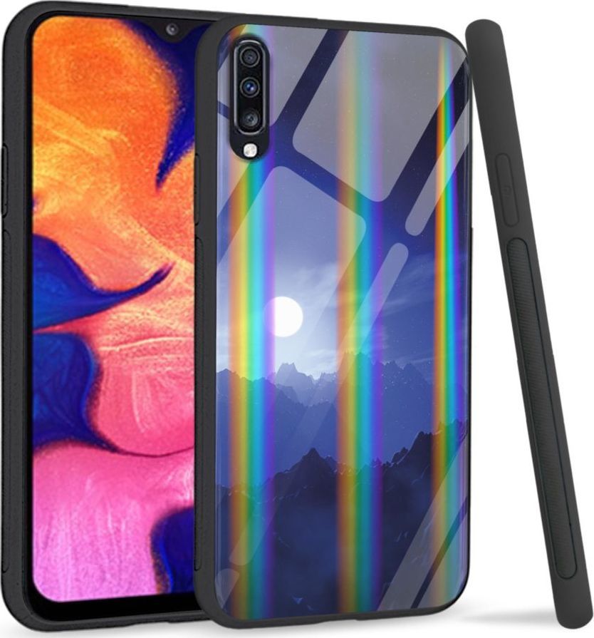 Mojworld Etui na Samsung A70 - Rainbow Series - Blue night 1