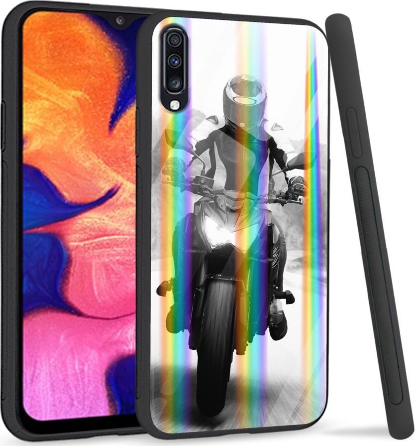Mojworld Etui na Samsung A70 - Rainbow Series - Racer 1