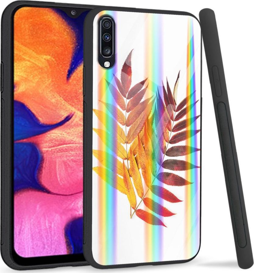 Mojworld Etui na Samsung A70 - Rainbow Series - Reddish yellow leaves 1