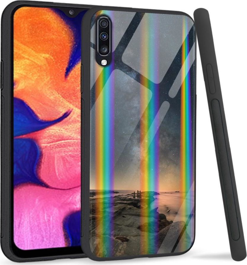 Mojworld Etui na Samsung A70 - Rainbow Series - Stary night rocks 1