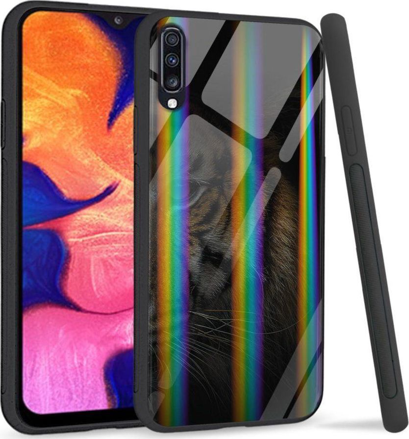 Mojworld Etui na Samsung A70 - Rainbow Series - Tiger shadow 1