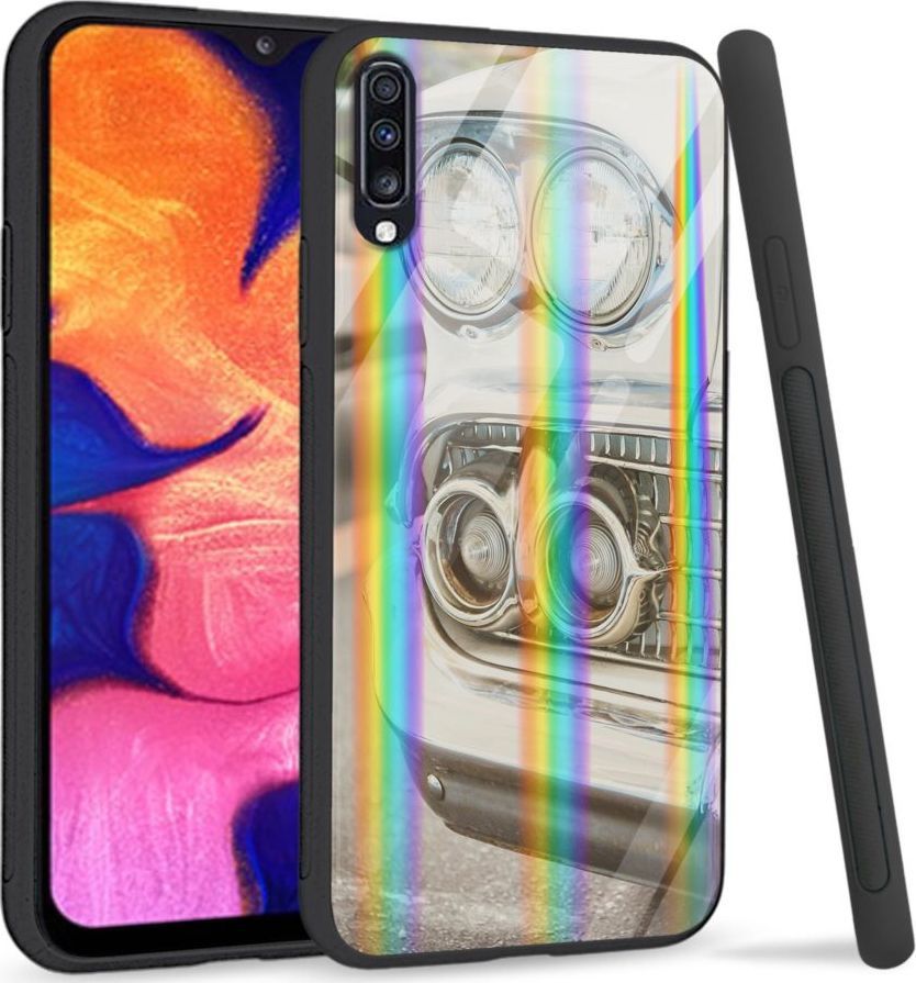 Mojworld Etui na Samsung A70 - Rainbow Series - Vintage 1