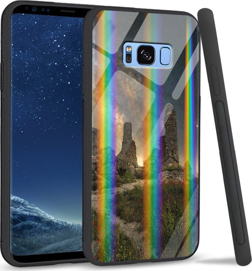Mojworld Etui na Samsung S8 Plus - Rainbow Case - Stone Path 1