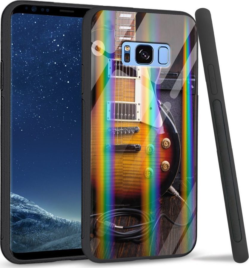 Mojworld Etui na Samsung S8 Plus - Rainbow Case - Electric Guitar 1