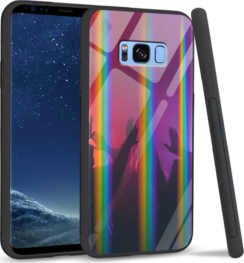 Mojworld Etui na Samsung S8 Plus - Rainbow Case - Party Tonight 1