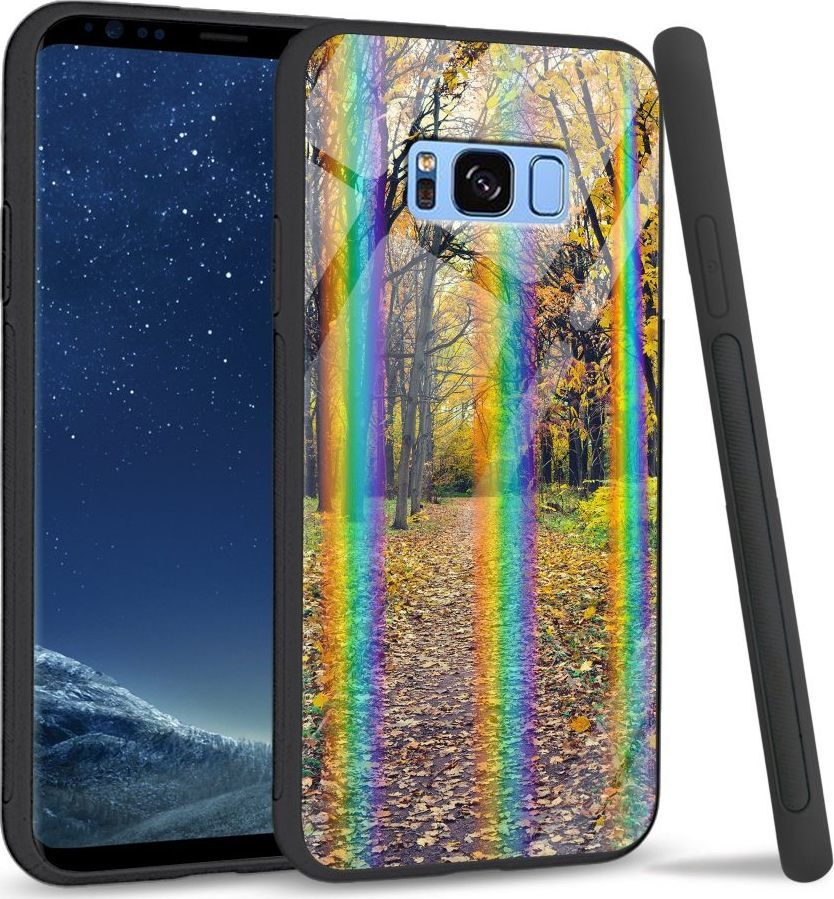 Mojworld Etui na Samsung S8 Plus - Rainbow Case - Walk in Park 1