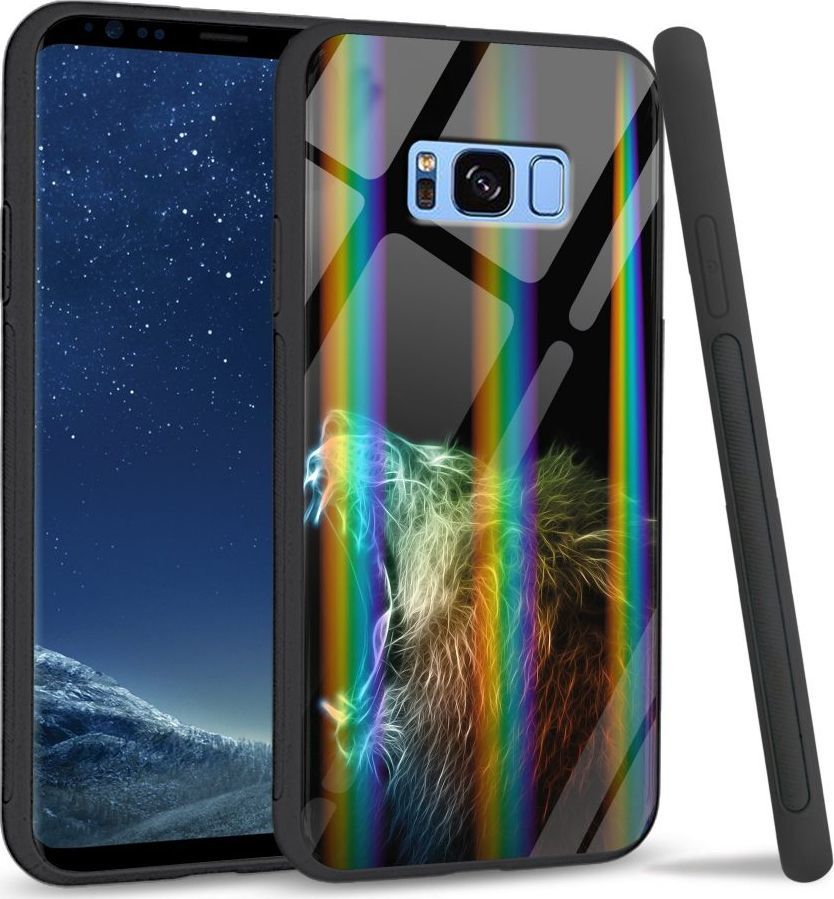 Mojworld Etui na Samsung S8 Plus - Rainbow Case - Roaring Lion 1