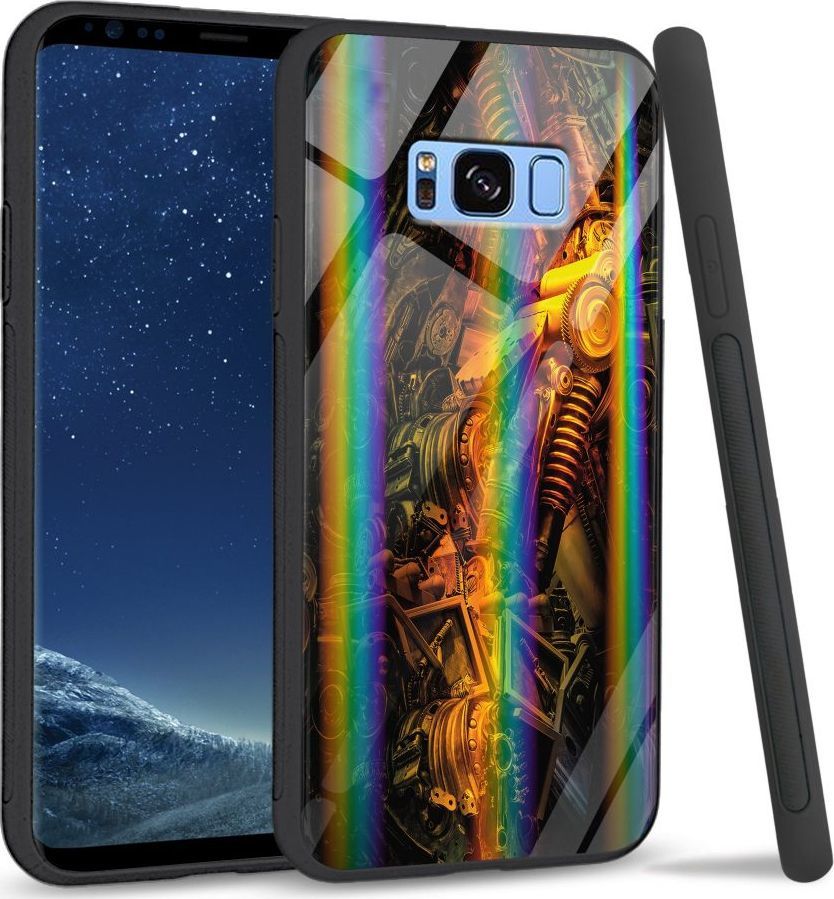 Mojworld Etui na Samsung S8 Plus - Rainbow Case - Machine world 1