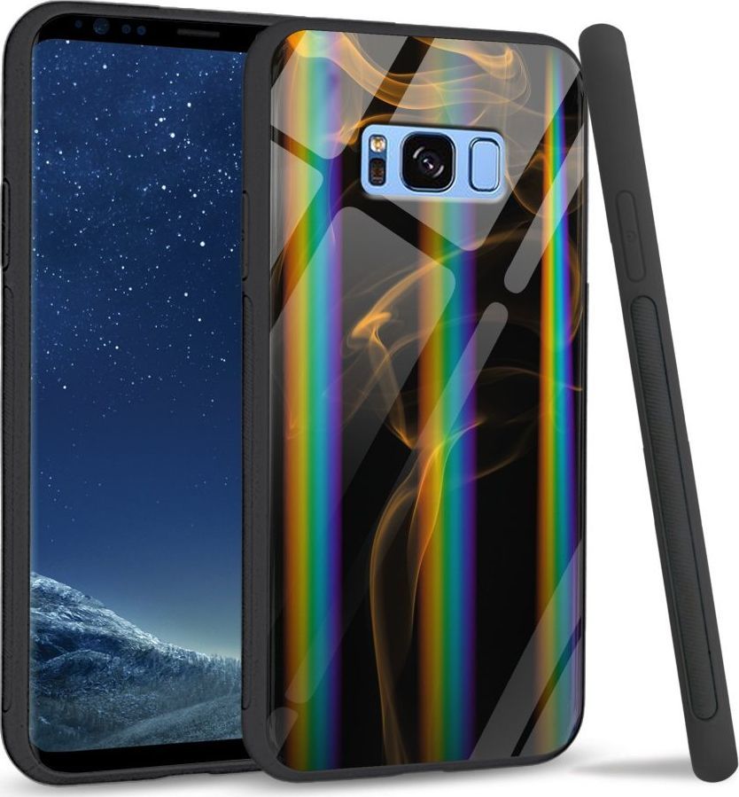 Mojworld Etui na Samsung S8 Plus - Rainbow Case - Orange smoke 1