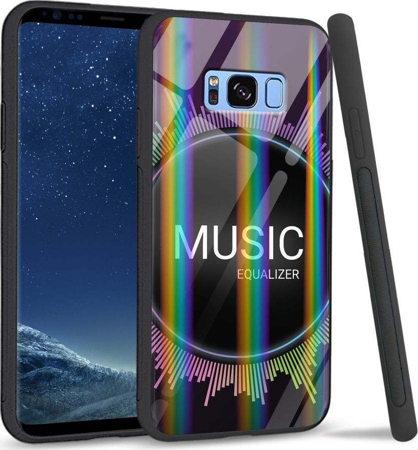 Mojworld Etui na Samsung S8 Plus - Rainbow Case - Music equalizer 1