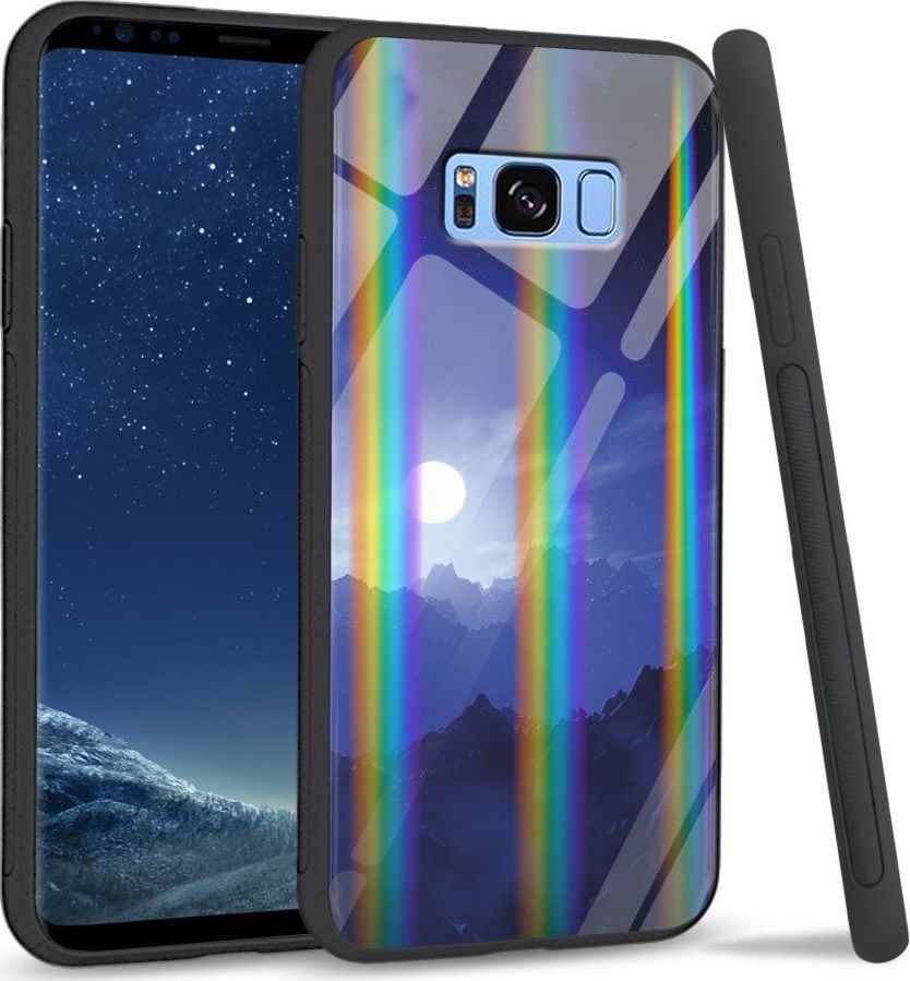 Mojworld Etui na Samsung S8 Plus - Rainbow Case - Blue night 1