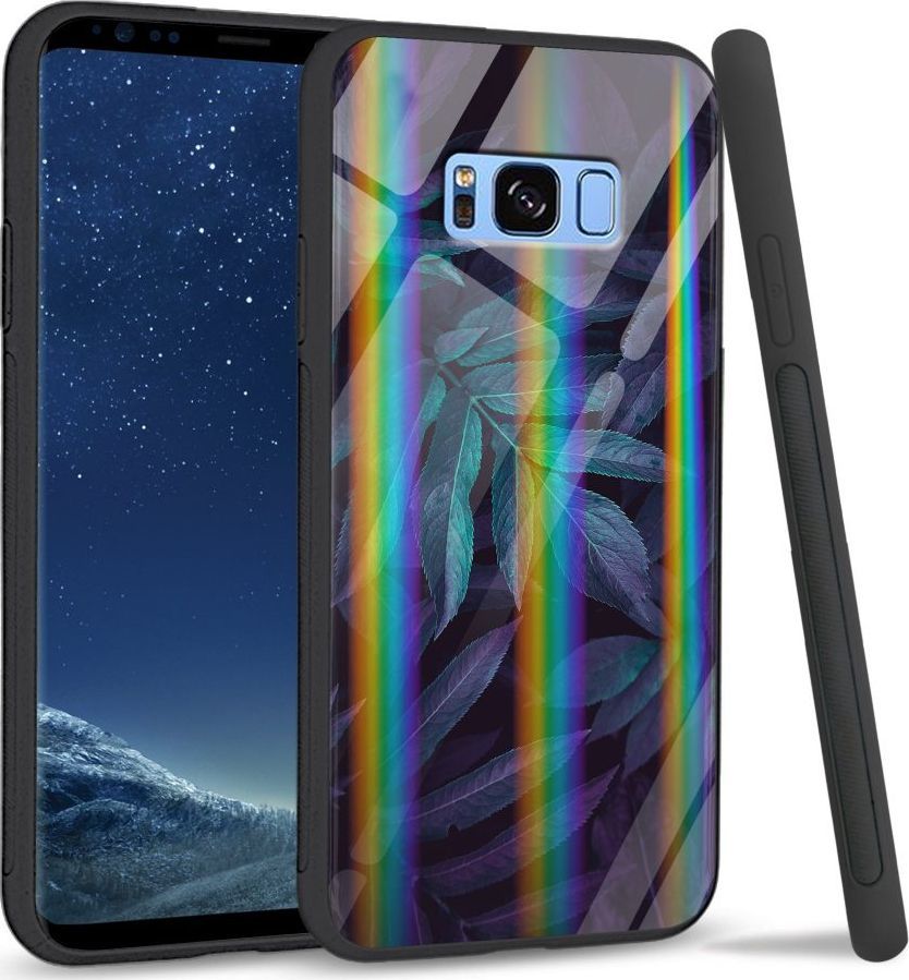 Mojworld Etui na Samsung S8 Plus - Rainbow Case - Night leaves 1