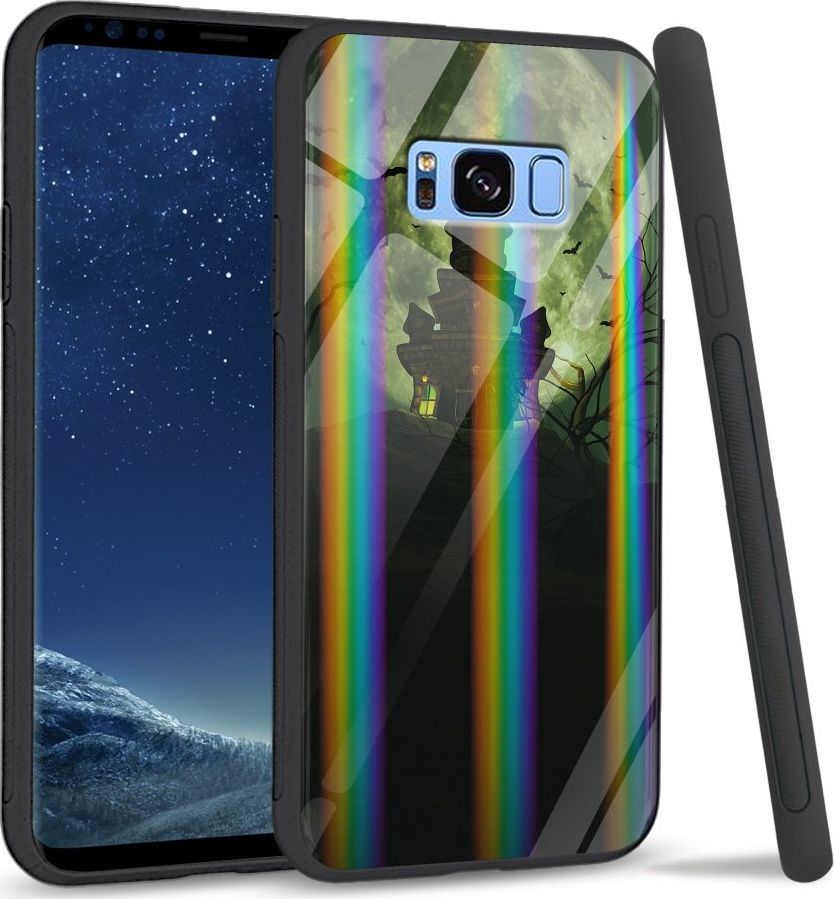 Mojworld Etui na Samsung S8 Plus - Rainbow Case - Spooky castle 1