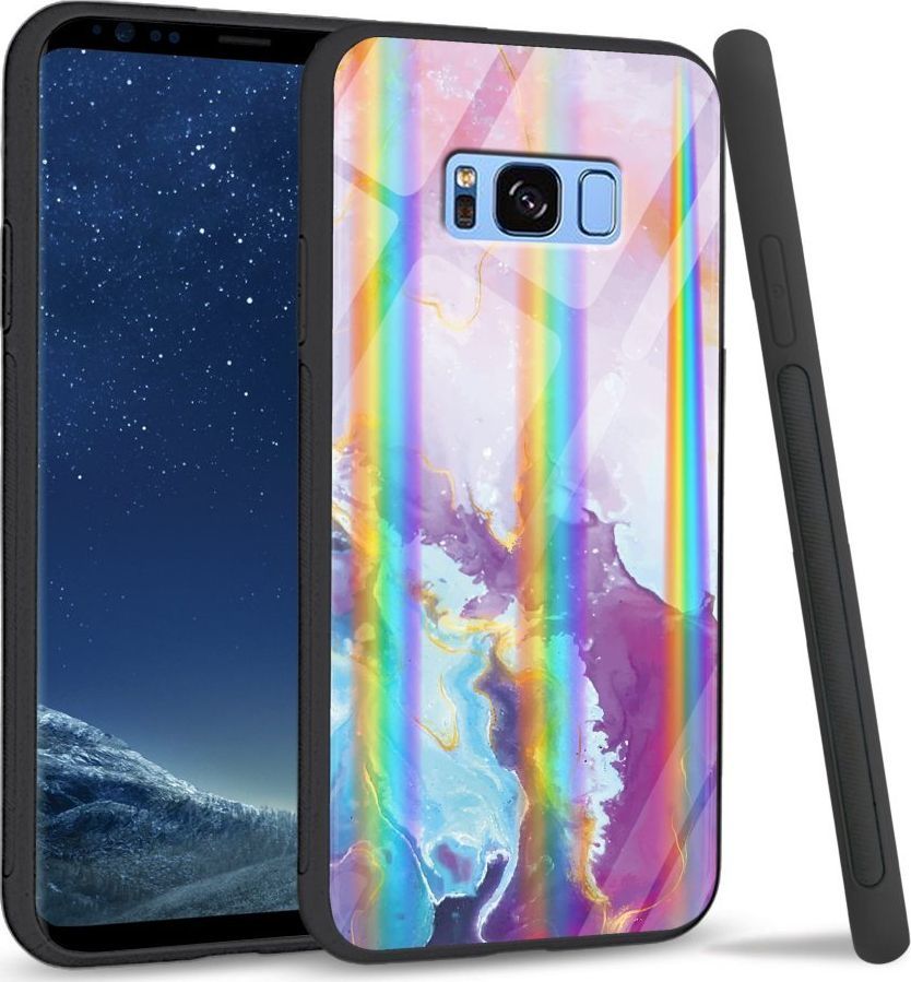 Mojworld Etui na Samsung S8 Plus - Rainbow Case - Beautiful abstract 1