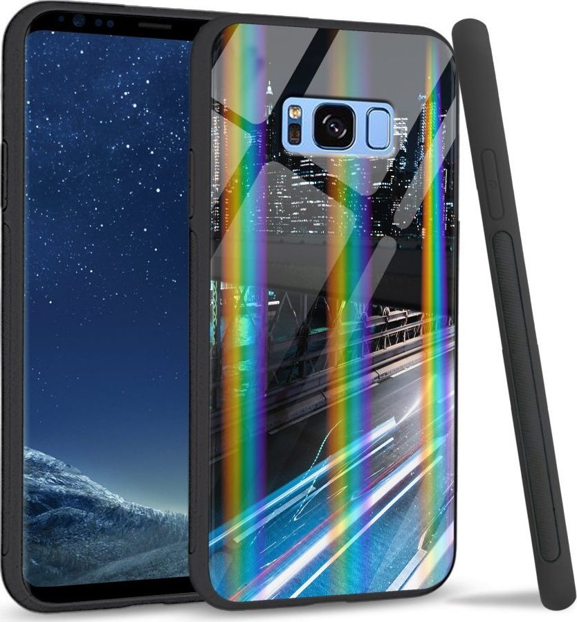 Mojworld Etui na Samsung S8 Plus - Rainbow Case - Cityscape 1