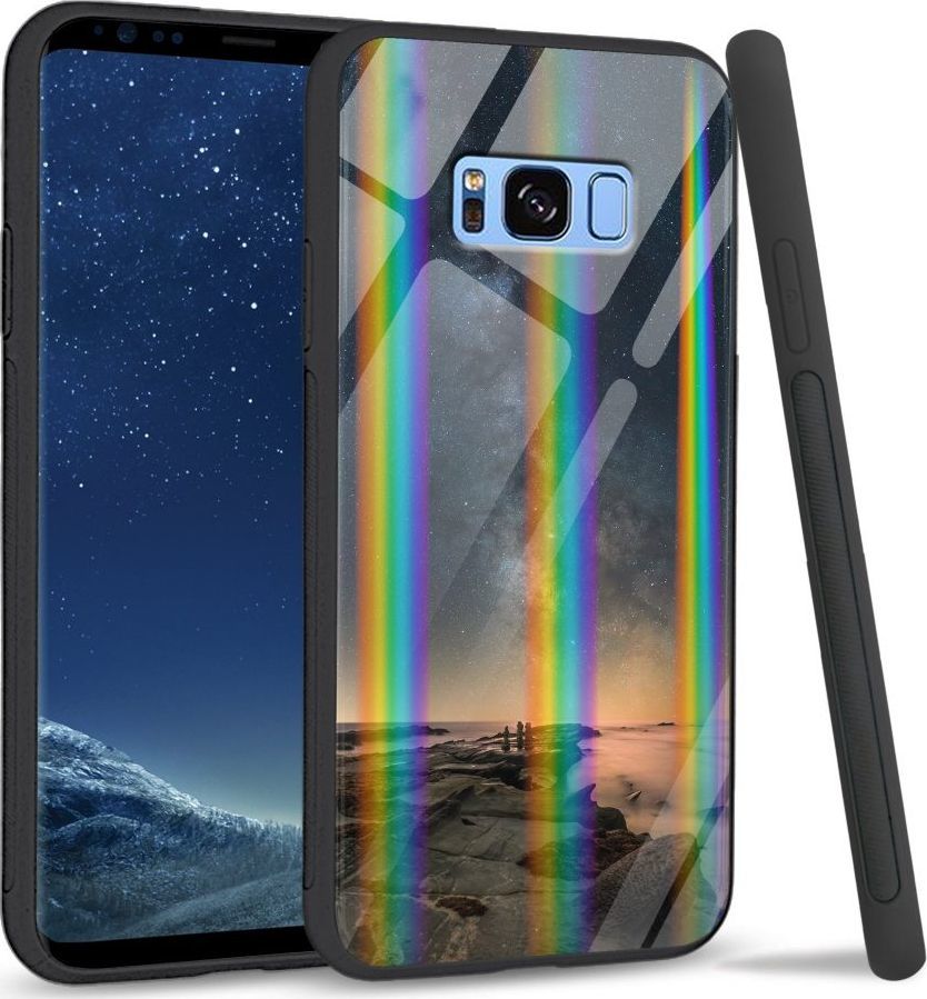 Mojworld Etui na Samsung S8 Plus - Rainbow Case - Stary night rocks 1