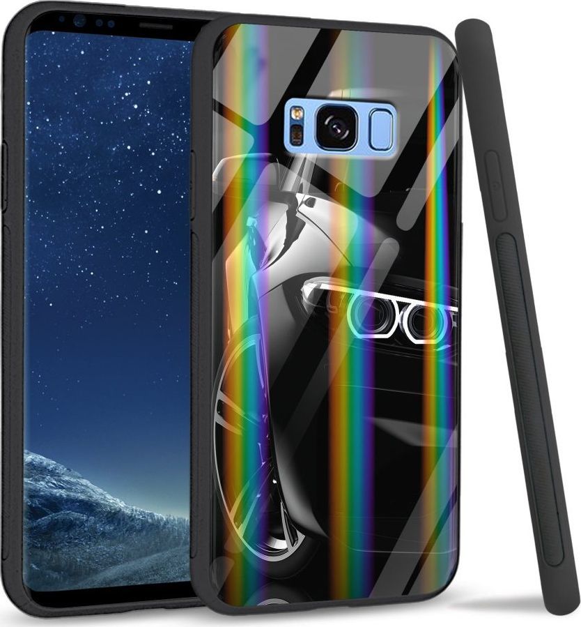 Mojworld Etui na Samsung S8 Plus - Rainbow Case - LED headlights 1