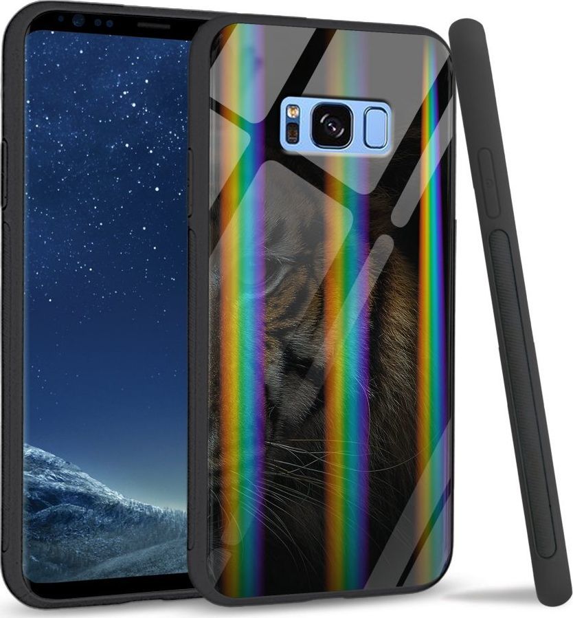 Mojworld Etui na Samsung S8 Plus - Rainbow Case - Tiger shadow 1