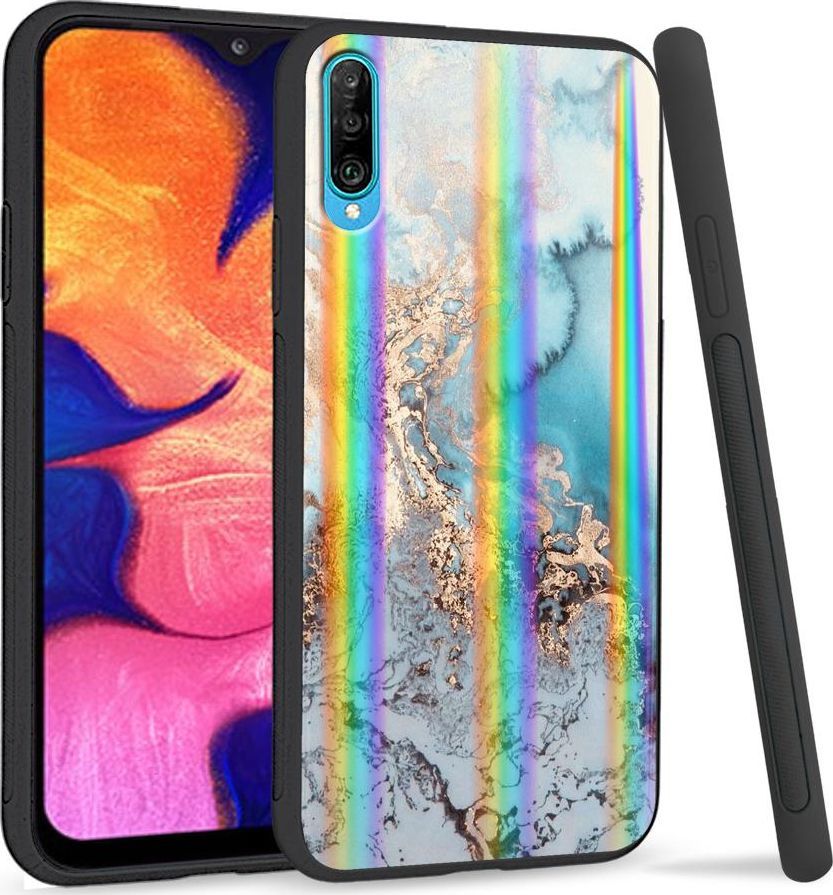 Mojworld Etui na telefon Samsung A50 Rainbow Abstrakcja 1