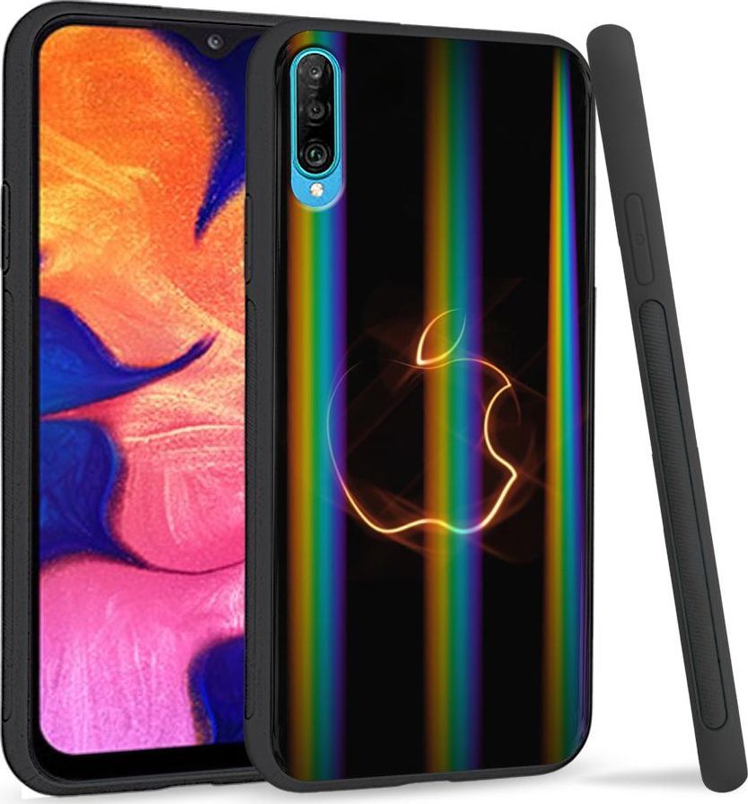 Mojworld Etui na telefon Samsung A50 Rainbow Apple 1