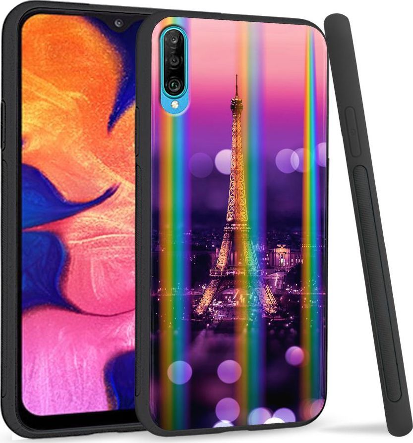 Mojworld Etui na telefon Samsung A50 Rainbow Kocham Paryż 1