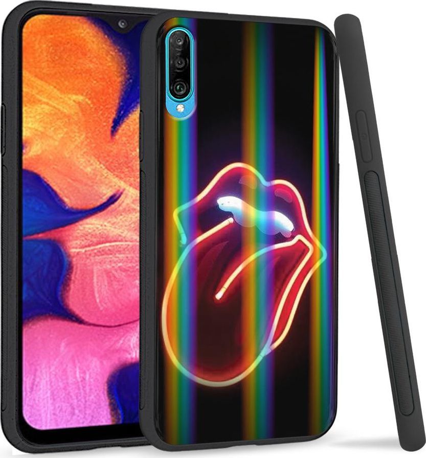 Mojworld Etui na telefon Samsung A50 Rainbow Tongue 1