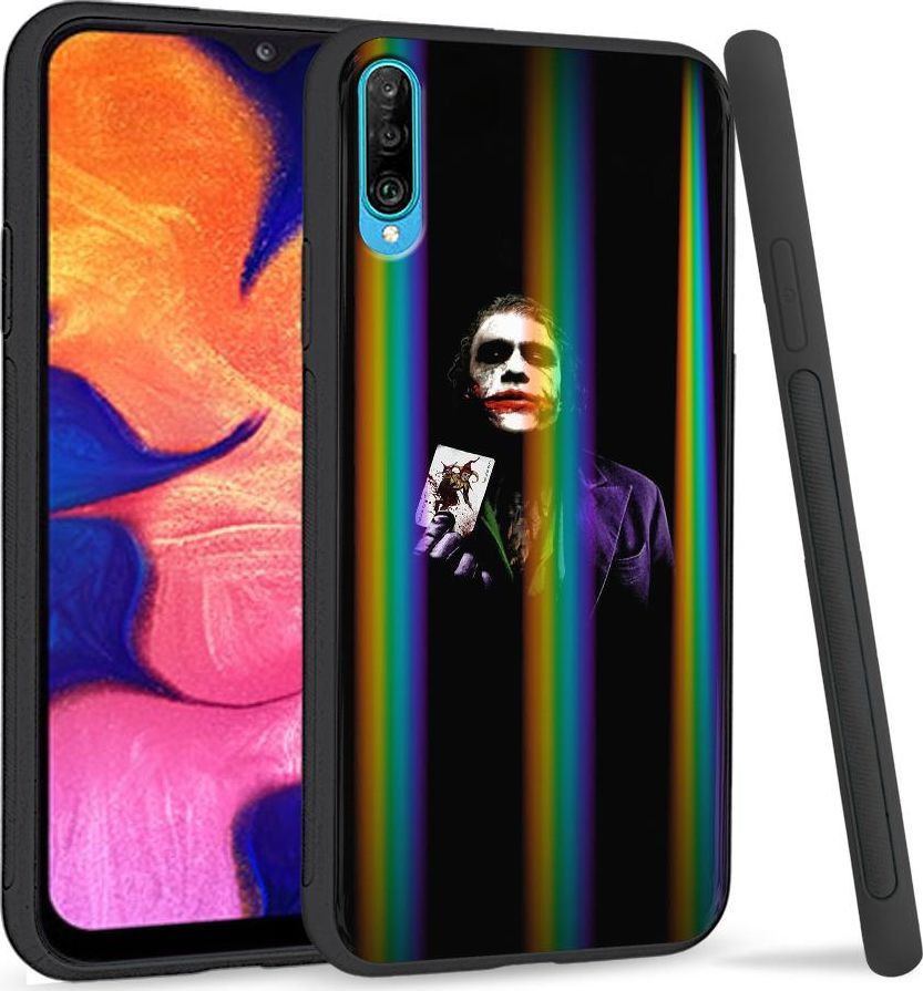 Mojworld Etui na telefon Samsung A50 Rainbow Czarny Joker 1