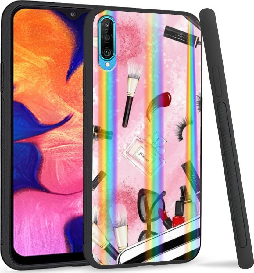 Mojworld Etui na telefon Samsung A50 Rainbow Make'up 1